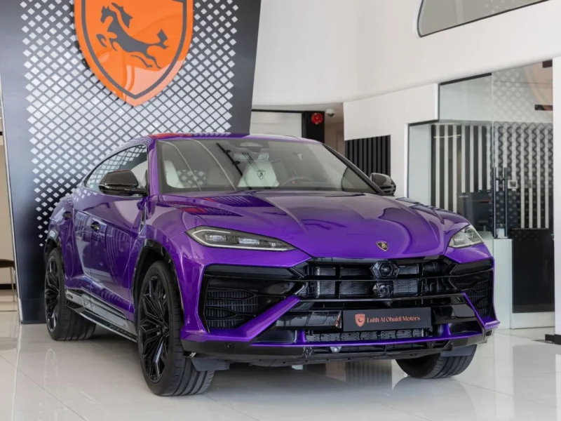 2026 Lamborghini Urus SE 4.0 Litres Twin-Turbo V8 Hybrid Engine Purple White SUV European Specs