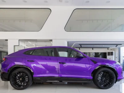 2026 Lamborghini Urus SE 4.0 Litres Twin-Turbo V8 Hybrid Engine Purple White SUV European Specs