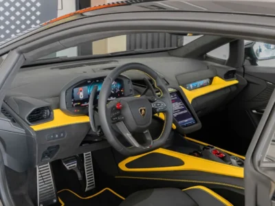 2026 Lamborghini Temerario 4.0L Twin-Turbo V8 Hybrid Black Yellow Black Sportback European Specs