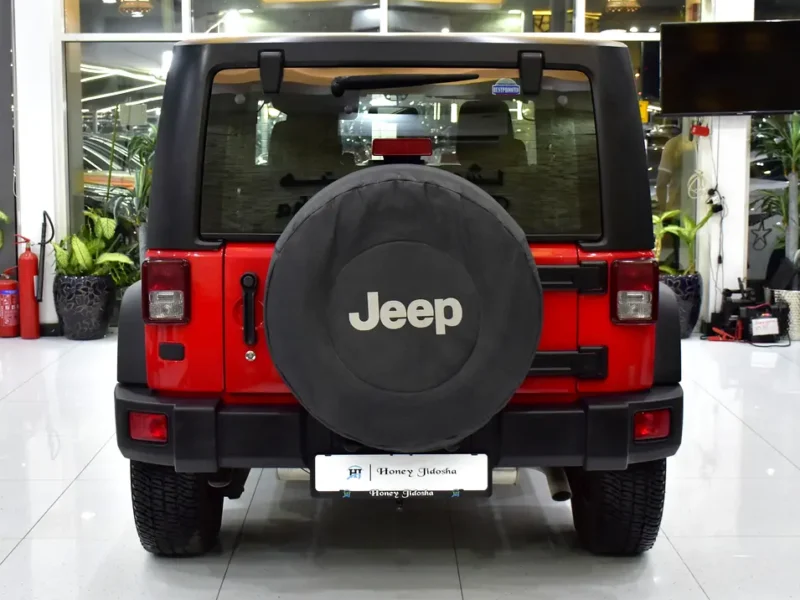 2017 Jeep Wrangler Sport 6 Cylinders Petrol Engine Red Black Crossover GCC Specs Automatic