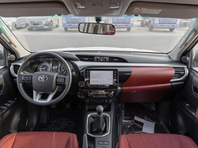 2026 Toyota Hilux Double Cab GLX 2.7L 4-Cylinder Petrol Engine White Red Pickup Truck GCC Specs