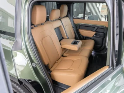 2026 Land Rover Defender 110 X-Dynamic HSE P400 4.0L 6 Cylinders Engine Dark Green Tan SUV