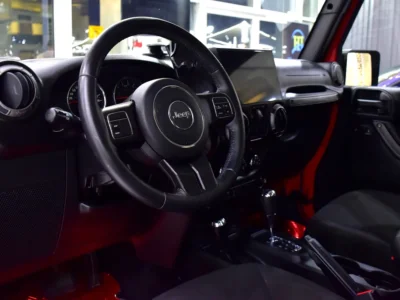 2017 Jeep Wrangler Sport 6 Cylinders Petrol Engine Red Black Crossover GCC Specs Automatic