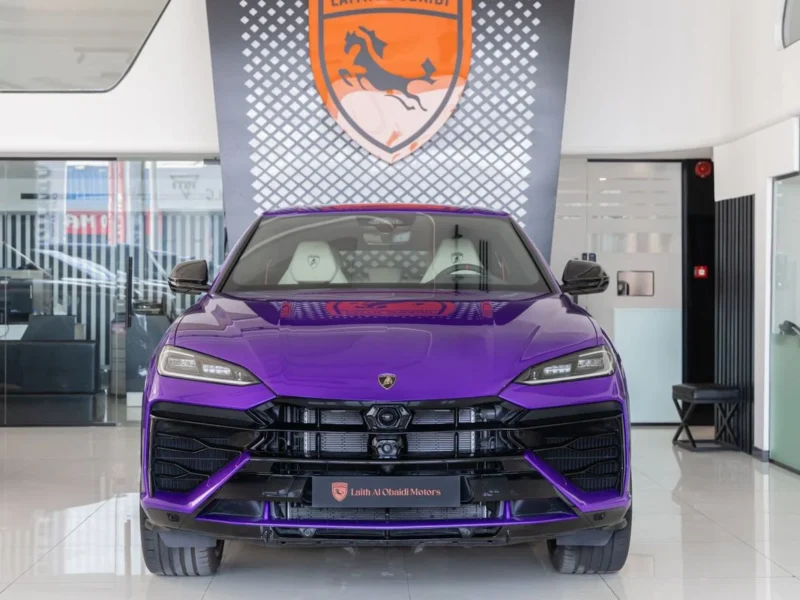 2026 Lamborghini Urus SE 4.0 Litres Twin-Turbo V8 Hybrid Engine Purple White SUV European Specs