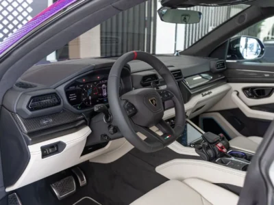 2026 Lamborghini Urus SE 4.0 Litres Twin-Turbo V8 Hybrid Engine Purple White SUV European Specs