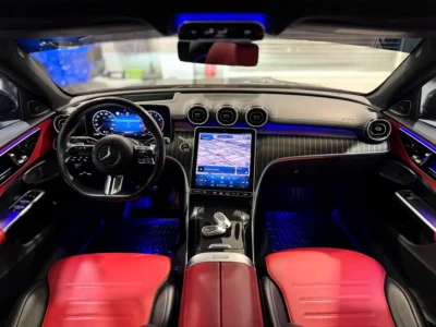2024 Mercedes-Benz C-Class C200 4 Cylinders Hybrid Engine Black Red Sedan European Specs