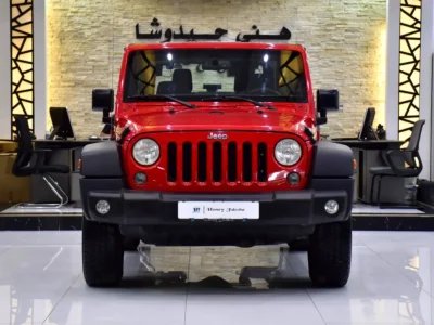 2017 Jeep Wrangler Sport 6 Cylinders Petrol Engine Red Black Crossover GCC Specs Automatic