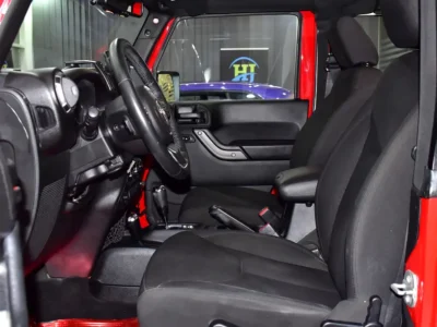 2017 Jeep Wrangler Sport 6 Cylinders Petrol Engine Red Black Crossover GCC Specs Automatic