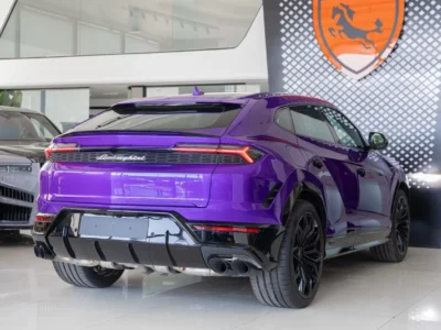 2026 Lamborghini Urus SE 4.0 Litres Twin-Turbo V8 Hybrid Engine Purple White SUV European Specs