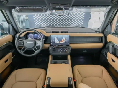 2026 Land Rover Defender 110 X-Dynamic HSE P400 4.0L 6 Cylinders Engine Dark Green Tan SUV