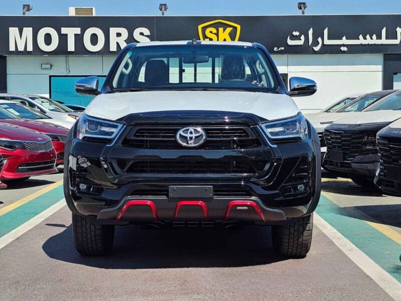 2026 Toyota Hilux SR5 TRD 4.0 Litres 6 Cylinders Petrol Engine Black Red Pickup Truck GCC Specs