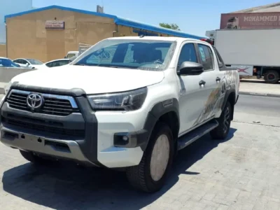 2026 Toyota Hilux Adventure 4.0 Litres V6 Petrol Engine White Black Pickup Truck GCC Specs