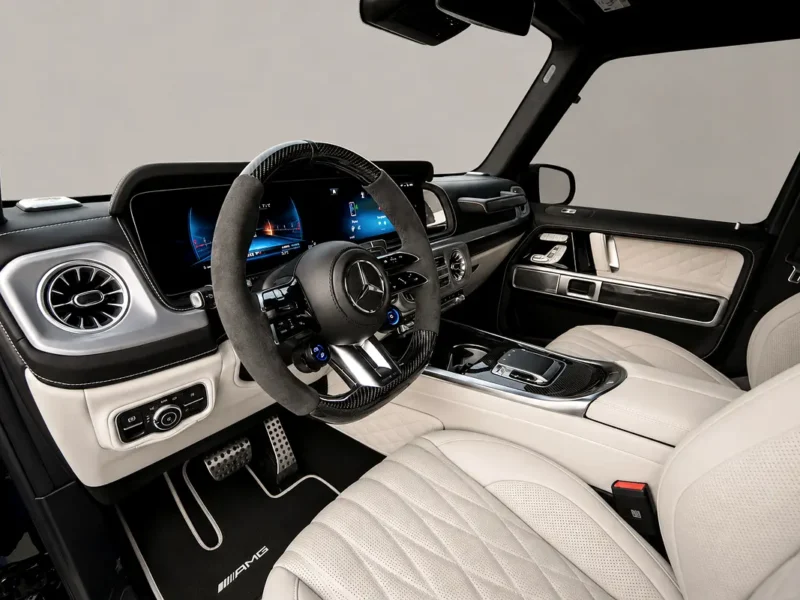 2025 Mercedes-Benz G-Class G 63 AMG 4.0 Litres V8 Biturbo Petrol Engine Black White SUV Automatic