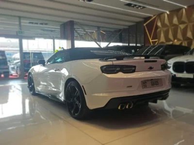 2024 Chevrolet Camaro SS 6.2 Litres 8 Cylinders Petrol Engine White Red Convertible US Specs
