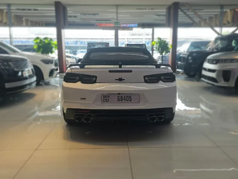 2024 Chevrolet Camaro SS 6.2 Litres 8 Cylinders Petrol Engine White Red Convertible US Specs