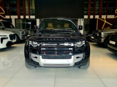 2023 Land Rover Defender 130 HSE P400 X-Dynamic 3.0L 6 Cylinders Hybrid Engine Black Tan SUV