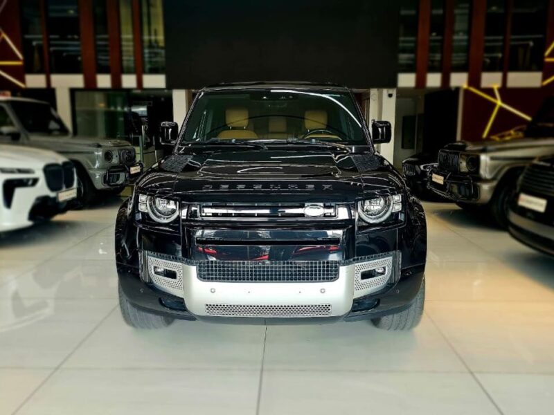 2023 Land Rover Defender 130 HSE P400 X-Dynamic 3.0L 6 Cylinders Hybrid Engine Black Tan SUV