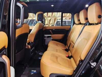 2023 Land Rover Defender 130 HSE P400 X-Dynamic 3.0L 6 Cylinders Hybrid Engine Black Tan SUV