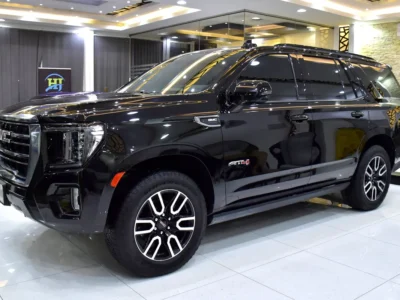 2023 GMC Yukon AT4 8 Cylinders Petrol Engine Black SUV GCC Specs Automatic Transmission