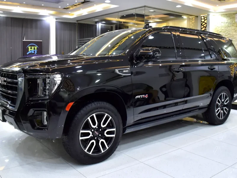 2023 GMC Yukon AT4 8 Cylinders Petrol Engine Black SUV GCC Specs Automatic Transmission