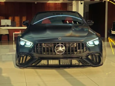 2023 Mercedes Benz AMG GT 63 S E PERFORMANCE 4.0L 8 Cylinders Engine Black Red Coupe