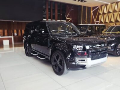 2023 Land Rover Defender 130 HSE P400 X-Dynamic 3.0L 6 Cylinders Hybrid Engine Black Tan SUV