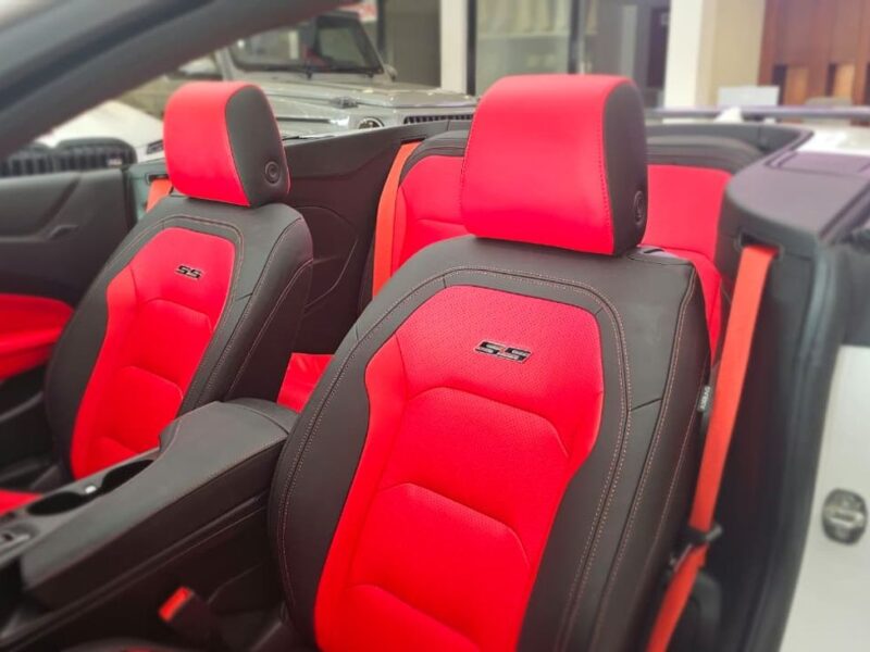 2024 Chevrolet Camaro SS 6.2 Litres 8 Cylinders Petrol Engine White Red Convertible US Specs