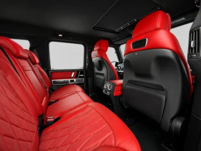 2022 Mercedes-Benz G-Class G 63 AMG 4.0 Litres V8 Biturbo Petrol Engine Black Red SUV GCC