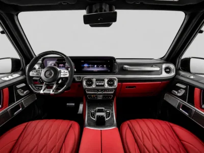 2022 Mercedes-Benz G-Class G 63 AMG 4.0 Litres V8 Biturbo Petrol Engine Black Red SUV GCC