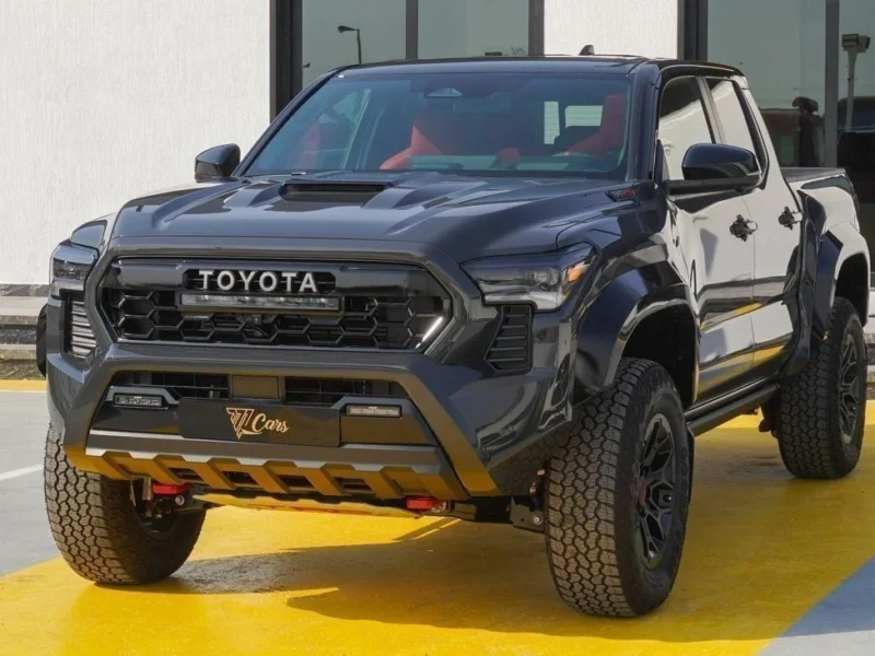 2026 Toyota Tacoma TRD Pro Hybrid i-FORCE MAX 2.4L 4 Cylinders Engine Grey Red Pickup Truck