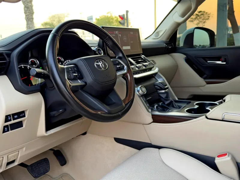2022 Toyota Land Cruiser GXR 6 Cylinders Twin Turbo Petrol Engine White Beige SUV GCC Specs