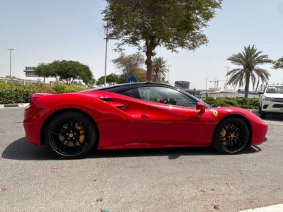 2017 Ferrari 488 GTB HIGH SPEC 3.9L Twin-Turbocharged V8 Engine Red Black Coupe Japanese Specs