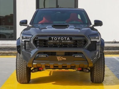 2026 Toyota Tacoma TRD Pro Hybrid i-FORCE MAX 2.4L 4 Cylinders Engine Grey Red Pickup Truck