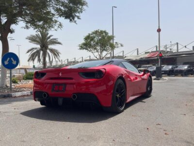 2017 Ferrari 488 GTB HIGH SPEC 3.9L Twin-Turbocharged V8 Engine Red Black Coupe Japanese Specs