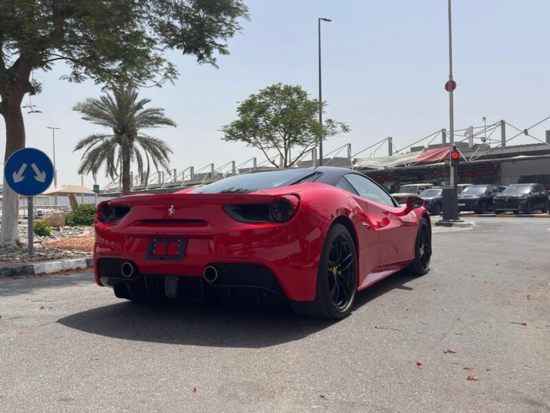 2017 Ferrari 488 GTB HIGH SPEC 3.9L Twin-Turbocharged V8 Engine Red Black Coupe Japanese Specs