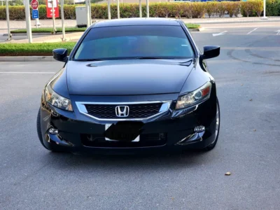2009 Honda Accord Sport 6 Cylinders Petrol Engine Black Beige Coupe GCC Specs Full Option