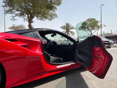 2017 Ferrari 488 GTB HIGH SPEC 3.9L Twin-Turbocharged V8 Engine Red Black Coupe Japanese Specs