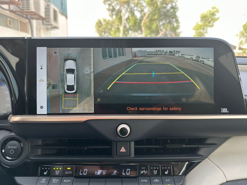 2023 Toyota Crown Premium Hybrid 2.5 Litres 4 Cylinders Engine Grey Beige Sedan GCC Specs