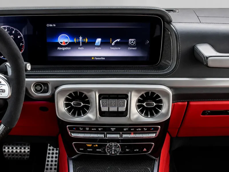 2022 Mercedes-Benz G-Class G 63 AMG 4.0 Litres V8 Biturbo Petrol Engine Black Red SUV GCC
