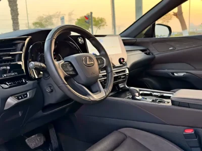 2023 Lexus RX-Series RX 350h Platinum 4 Cylinders Hybrid Engine Black Brown SUV GCC Specifications