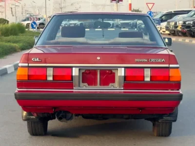 1985 Toyota Cressida 4 Cylinders Petrol Engine Red Sedan GCC Specs Classic Edition Manual