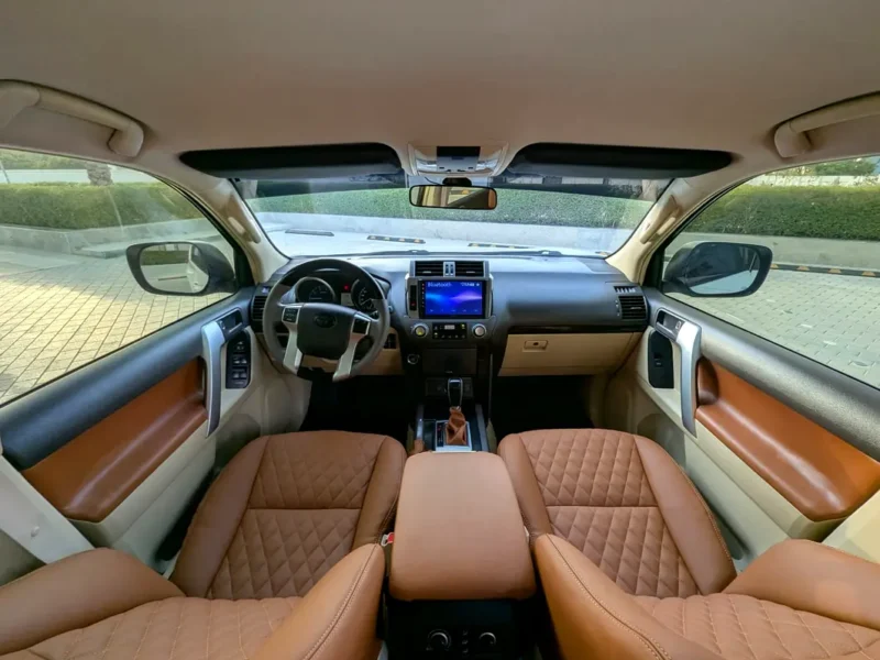 2016 Toyota Prado TXL 6 Cylinders Petrol Engine White Tan SUV GCC Specs Excellent Condition