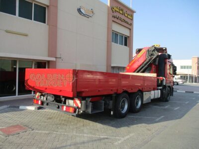 2012 Mercedes Actros 2546 6x4 PALFINGER PK530002 Crane 6 Cylinder Automatic Red