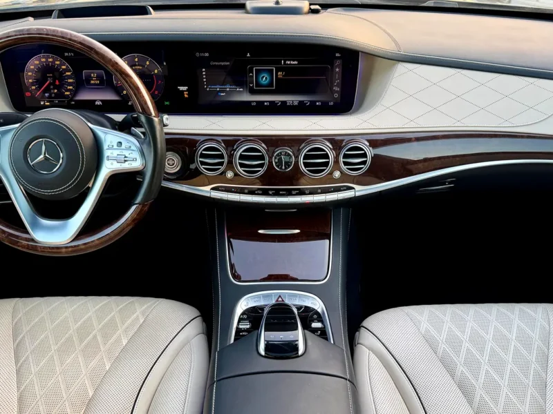 2018 Mercedes-Benz S-Class S 600L 12 Cylinders Petrol Engine Grey White Sedan Japanese Specs