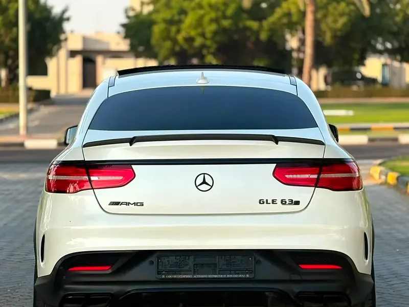 2016 Mercedes-Benz GLE 63 S AMG 5.5 Litres V8 Biturbo Petrol Engine White Black Coupe