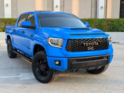 2019 Toyota Tundra Crewmax TRD Pro 8 Cylinders Petrol Engine Blue Black Pickup Truck US Specs