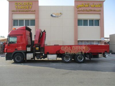 2012 Mercedes Actros 2546 6x4 PALFINGER PK530002 Crane 6 Cylinder Automatic Red