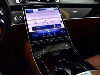 2021 Mercedes-Benz S-Class S 500 4MATIC 6 Cylinders Petrol Engine White Tan Sedan GCC Specs
