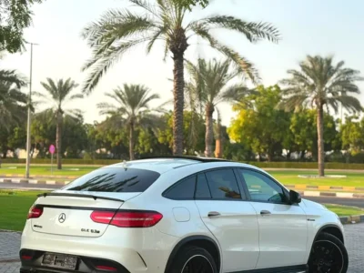 2016 Mercedes-Benz GLE 63 S AMG 5.5 Litres V8 Biturbo Petrol Engine White Black Coupe