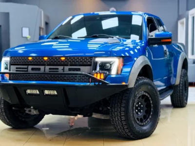2010 FORD F-150 Raptor Svt 6.2 Litres V8 Petrol Engine Blue Black Pickup Truck GCC Specs Full Option